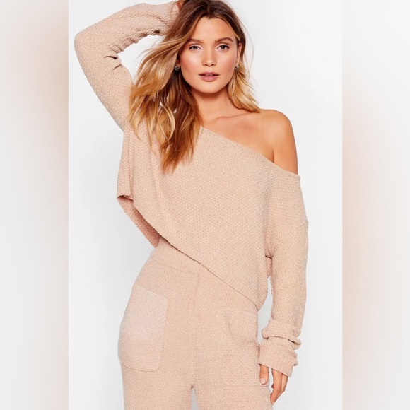 Nasty Gal - Women’s Chenille Good Jumper and Trousers Lounge Set - Size Small - Picture 4 of 11